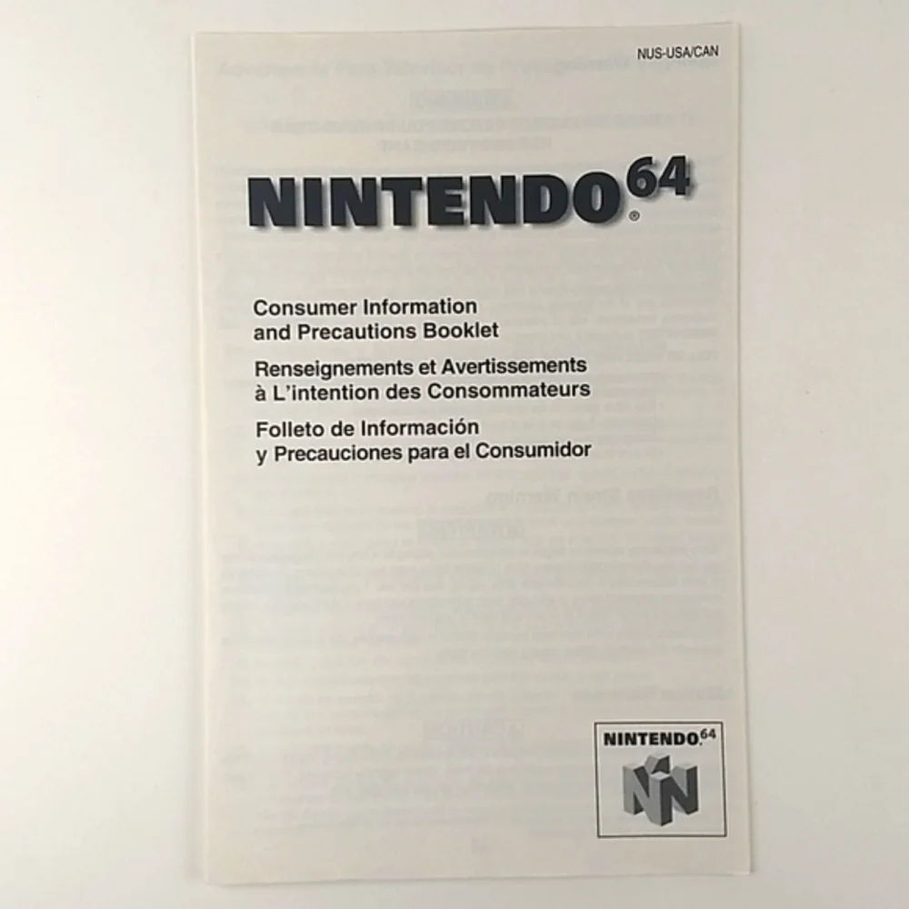 Madden Football 64, N64 Original Retail Box and All Original Manuals 1997